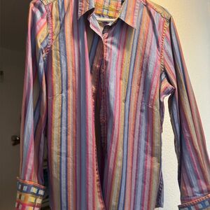ROBERT GRAHAM Women’s Button Down 100% Cotton Shirt Size 12